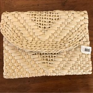NWT Banana Republic Woven Clutch Purse